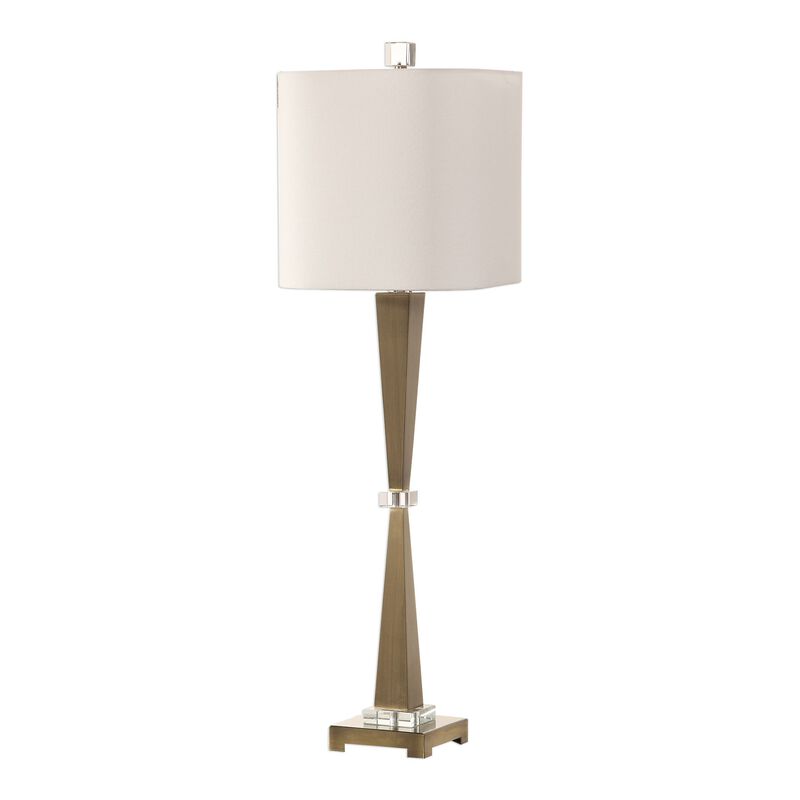 Uttermost Niccolai Antiqued Nickel Lamp image number 1